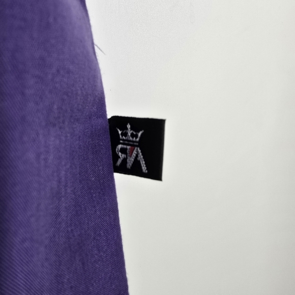 Red Ape Shirt Men's XL Button Up Short Sleeve MCMXXXIII Purple - Picture 2 of 7